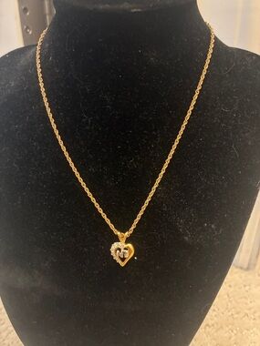 Nina Ricci Gold Heart Pendant Necklace - Women Jewelry👝
